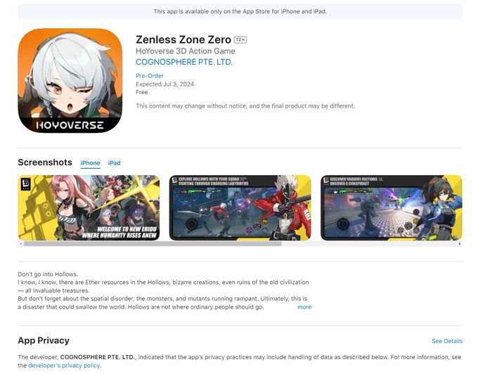 Zenless Zone Zero: El nuevo juego de los creadores de Genshin Impact ya tiene fecha de lanzamiento
