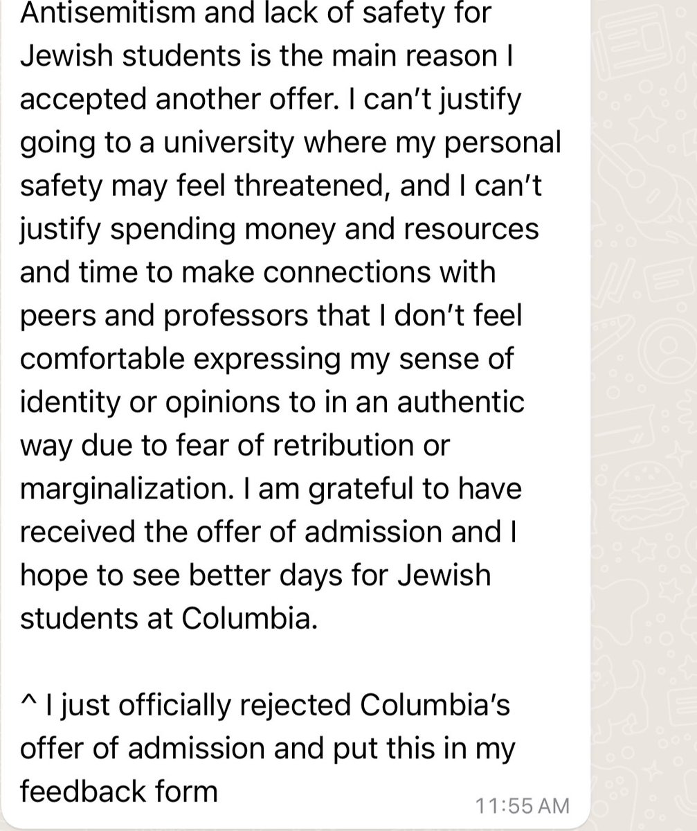 One of my best friends just turned down her fall 2024 admission into the Columbia University School of Social Work for her masters degree.