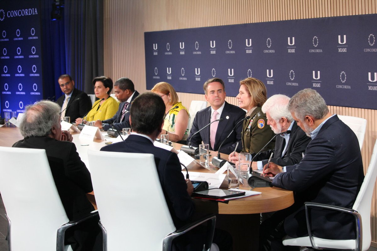 Happening Now at the @ConcordiaSummit stage, a strategic dialogue on Regional Unity and Strategies to Improve the Western Hemisphere Relationships #ConcordiaSummit #Concordia24