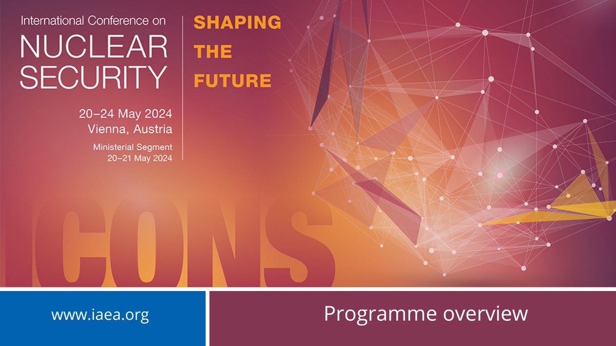 Do you want to get a good glimpse of what #ICONS2024 will look like? Check the programme overview now available at @iaeaorg 
👉atoms.iaea.org/3JxULUx