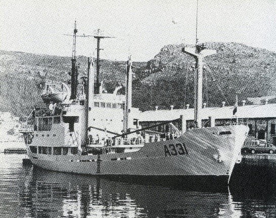 22 Apr 1978 The Dept of Transport vessel RSA is commissioned into the SA Navy as the A331 (Cdr G.G. Schlemmer) to serve as a communications intelligence vessel.