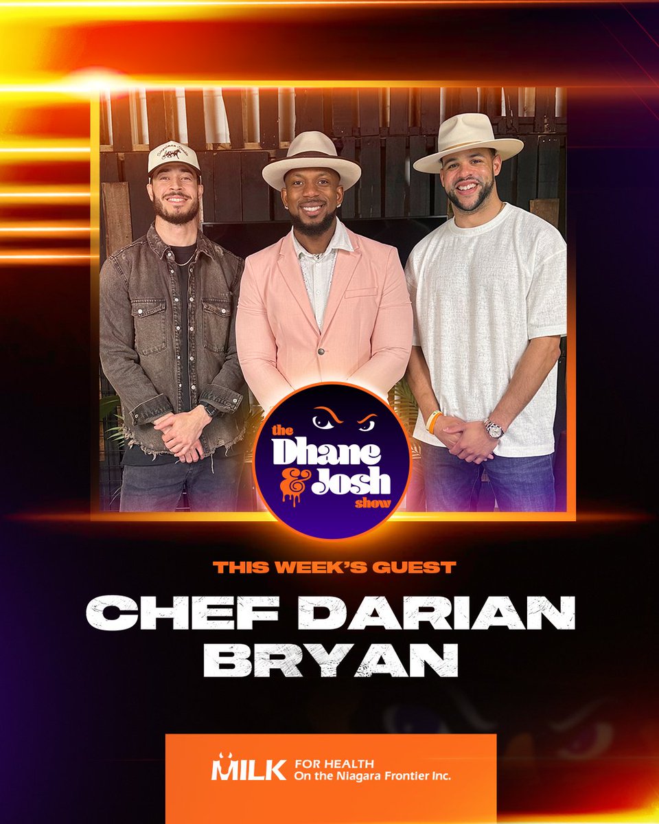 The world famous Chef Darian Bryan joins the next episode of The Dhane & Josh Show! Watch the premiere on Wednesday night at 7PM: bit.ly/4b8wS1l