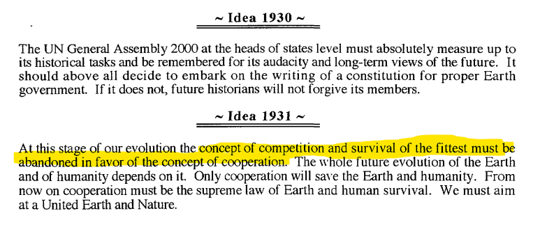 @NewDiscourses In the document I discuss and read from through the podcast, it is repeatedly made clear that it's time to leave behind the idea of Darwin's evolution by natural selection through competition to something else which is essentially based in collectivism, 'group' evolution.