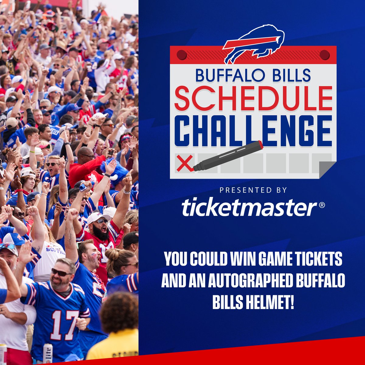 Schedule Challenge is back! Enter for your chance to win game tickets and an autographed Bills helmet: bufbills.co/4d4YrKR