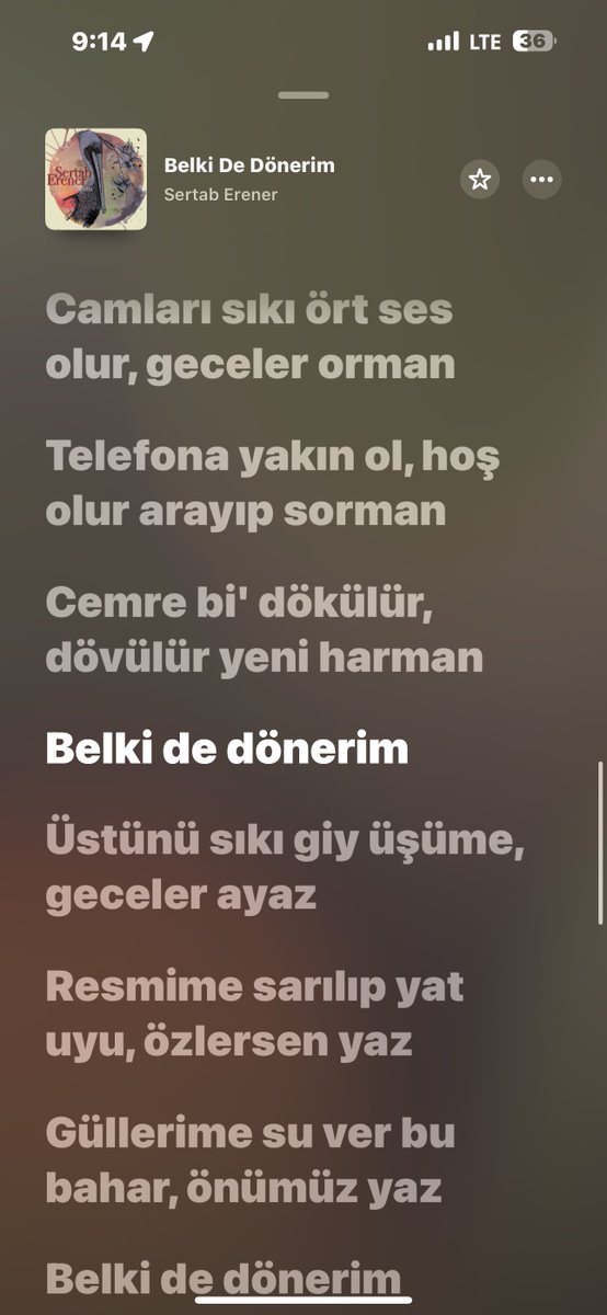 Cümlelerin büyüsüne bakın bi şaheser bu @sertaberener