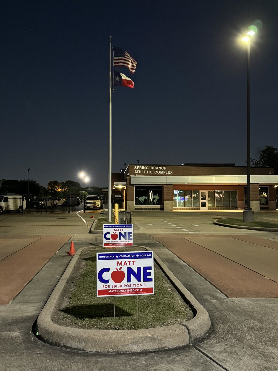 While we were out putting up signs for early voting, I took this picture. I think it speaks volumes.
