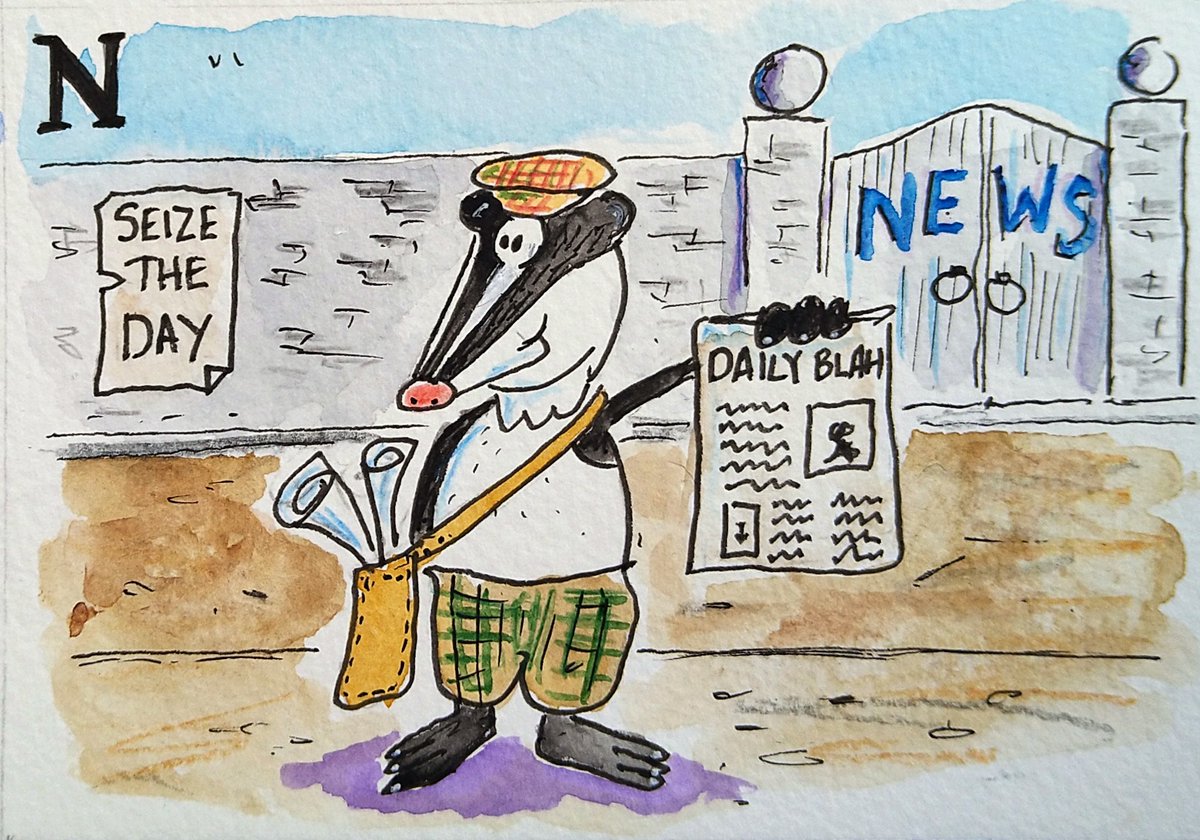 Happy #AnimalAlphabets Monday @AnimalAlphabets this week is the letter N for #Newspaper 👍