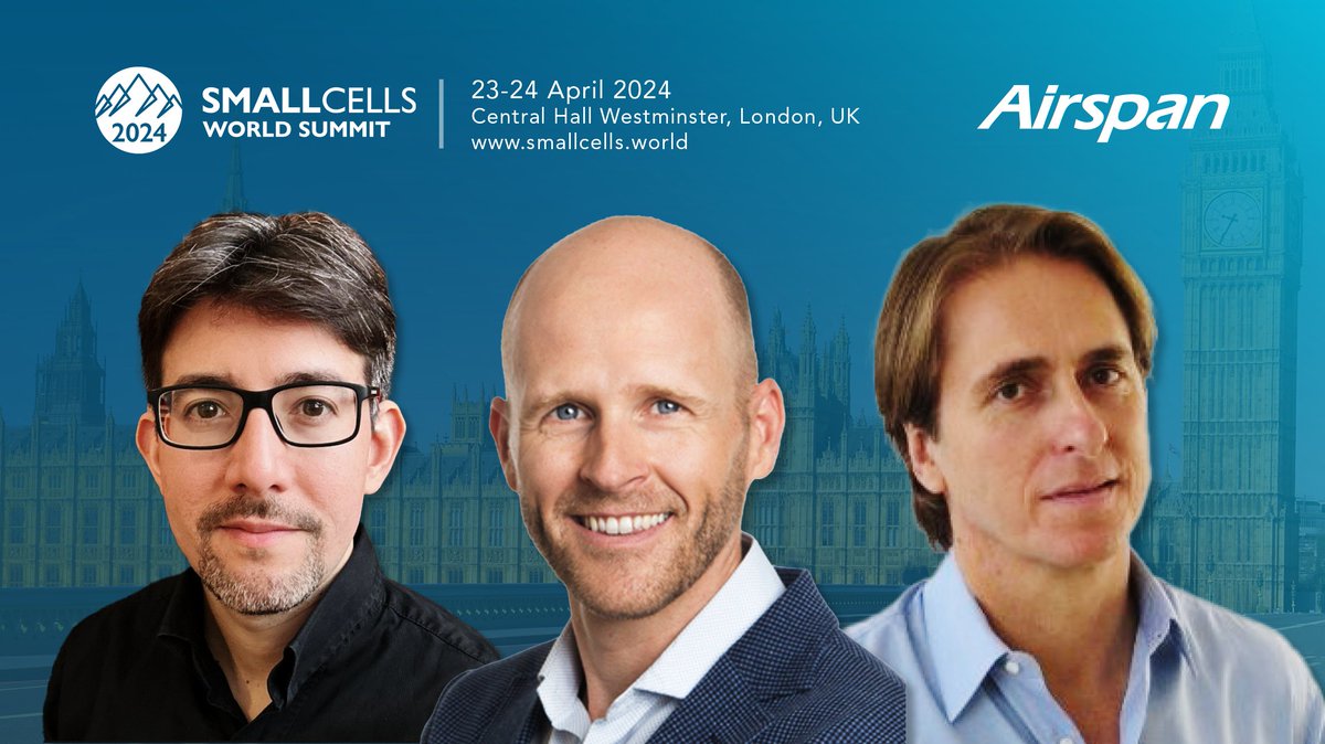Small Cell World Summit is finally here! Meet Airspan Networks' experts at Booth #8, as we unveil our latest solutions and delve into future-ready networks! Don't miss out on our insightful conversations. Check out the agenda for details: smallcells.world/agenda-2024/ #SmallCells #5G