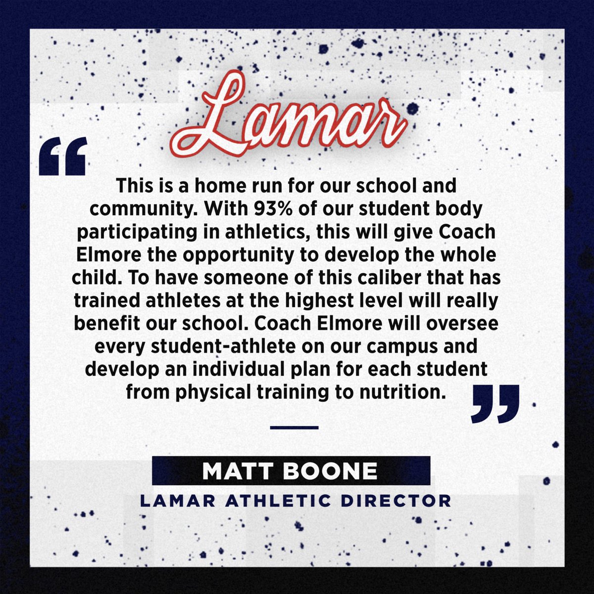 Big addition to the Lamar family!