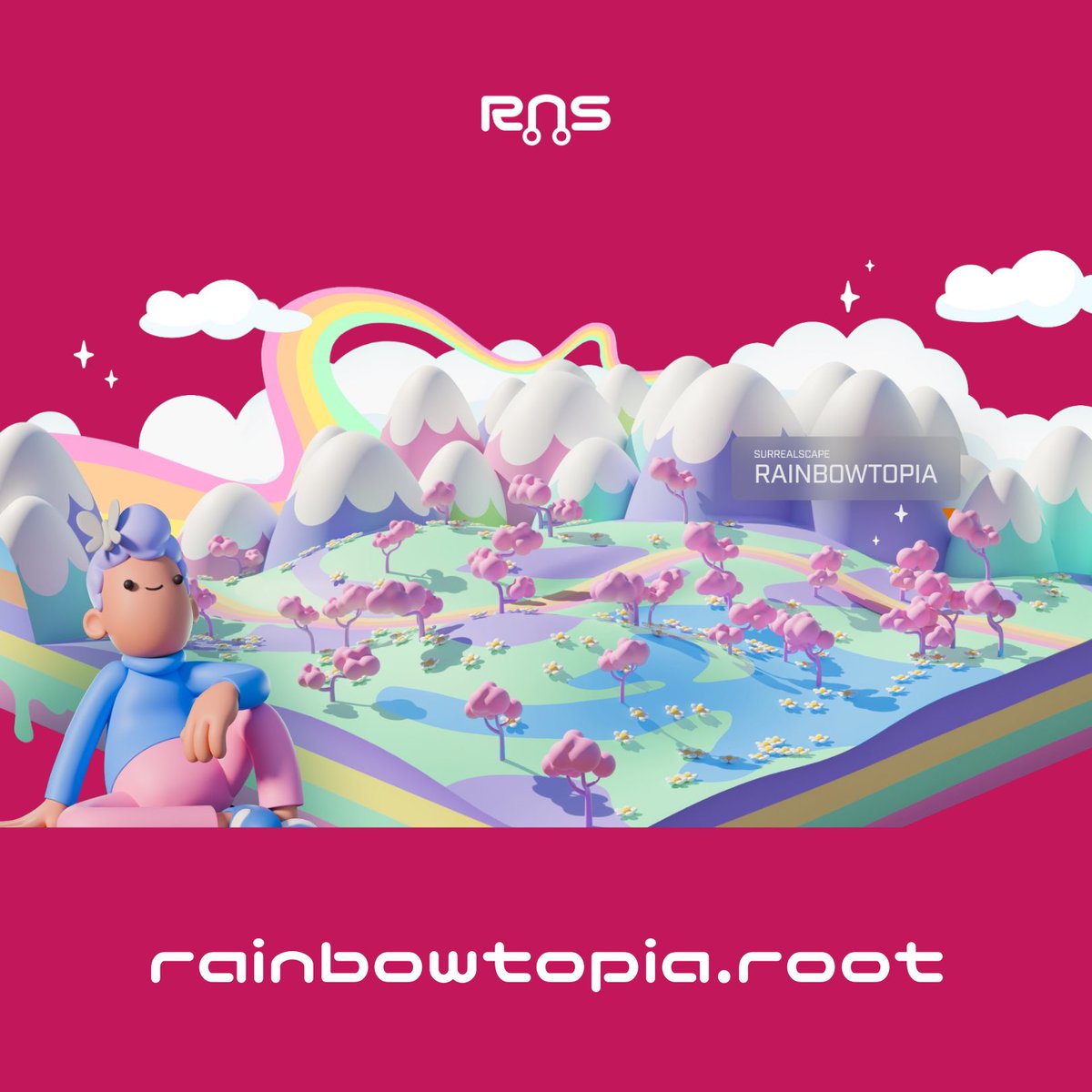 Welcome to the family, @doodles! 🌈✨ Dive into the Third Kingdom and forge your legacy in Rainbowtopia. With your newly airdropped SurrealScapes, your @TheRootNetwork journey begins. Who will you be known as in this majestic realm? RNS coming soon 🫡