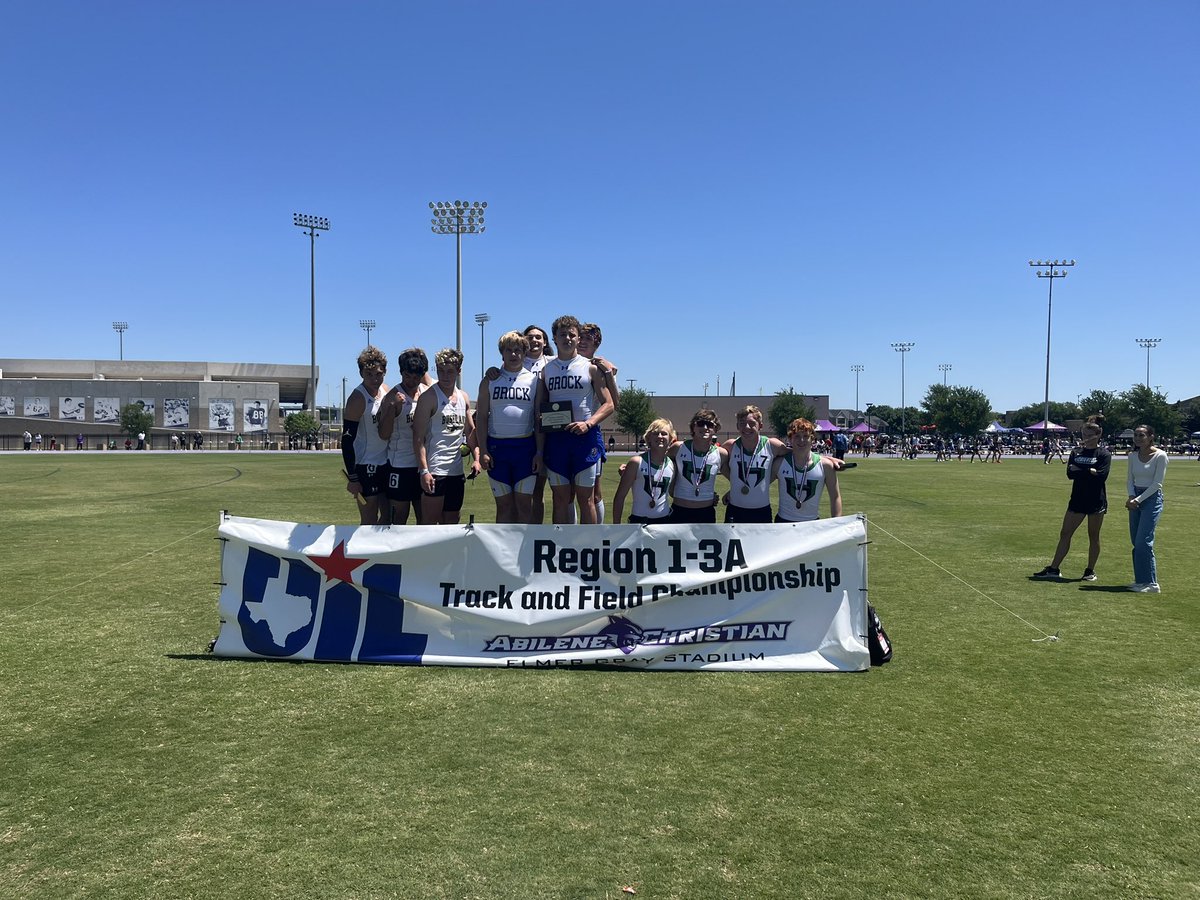 4x1 Region 1 Champs! State Bound! @colt_matlock @dylanfoster24 @CarsonFinney4 @BrettTutter22 @BrockAthletics