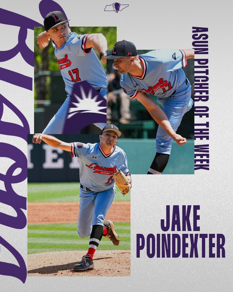 BisonBaseball's tweet photo. Well deserved!

@Jakep_2 is the ASUN Pitcher of the Week!

#IntoTheStorm ⛈️ | #HornsUp 🤘 https://t.co/tQa0qqqBau