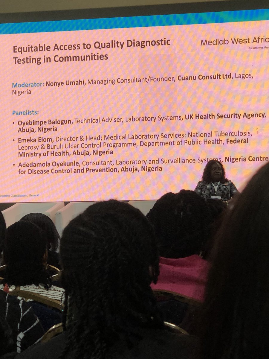 I joined laboratory management and quality, they emphasize on the Medical Laboratory services in the era of artificial intelligence and biosafety and biosecurity practices in Medical Laboratory in West Africa.