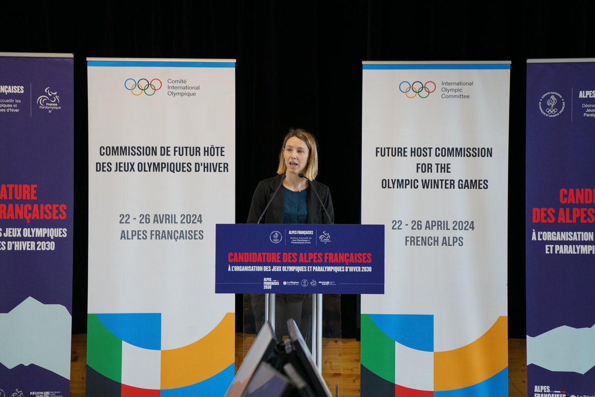La visite de la Commission de futur hôte des Jeux Olympiques d'hiver du CIO a débuté ce jour, dans le cadre de la candidature des #AlpesFrançaises2030, portée par le #CNOSF, le #CPSF, les Régions Auvergne-Rhône-Alpes et Provence-Alpes-Côte d'Azur. Retour sur la 1ère journée ⤵️