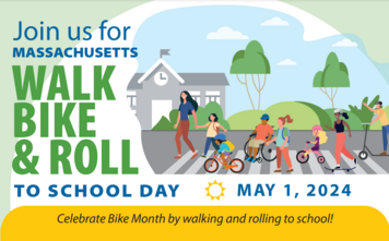 Get excited for the upcoming Walk, Bike, & Roll to school day! Check-in with your @SafeRoutes_MA representative!