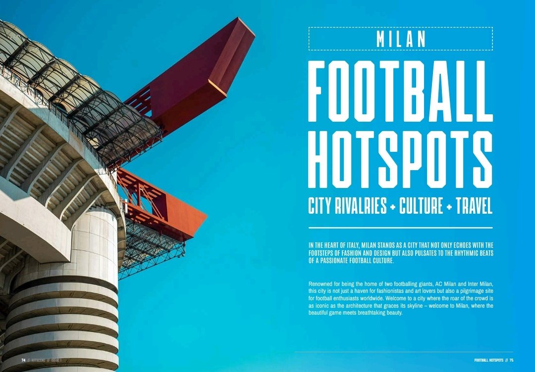 CIAO MILANO! With the Derby della Madonnina due to kick off soon, we wish we were there! Thinking of taking a trip? In Issue 1 we take a look at the iconic city and clubs of Milan. Available now 👉 Kitscene.com