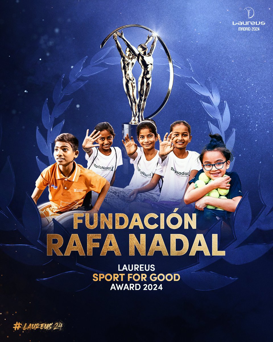 @AitanaBonmati @tonyhawk #PremiosLaureus | La Fundación Rafa Nadal (@frnadal) gana el Laureus a la solidaridad , Laureus Sport for Good Award