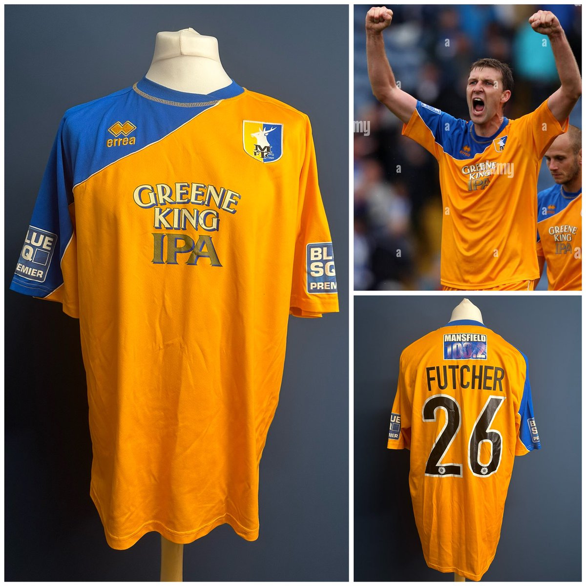 Another new arrival into the collection… Ben Futcher’s matchworn home shirt from 2011/12. Futcher joined @mansfieldtownfc on loan from Bury before later returning as David Flitcroft’s Assistant Manager in 2018.