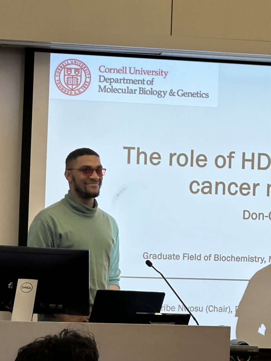 Graduate student #Don-Gerard Conde delivered a fantastic seminar presentation today. He nailed it! What an impressive performance and the first from the @NwosuLab. Being able to mentor a student to perform at such a high level is gratifying and for this I am very grateful.