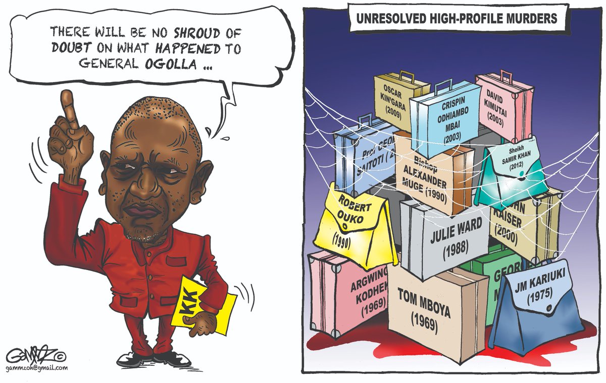 #CDFOgolla No STONE will BE left unTURNED! Cartoon for @StandardKenya @KTNNewsKE @ktnhome_