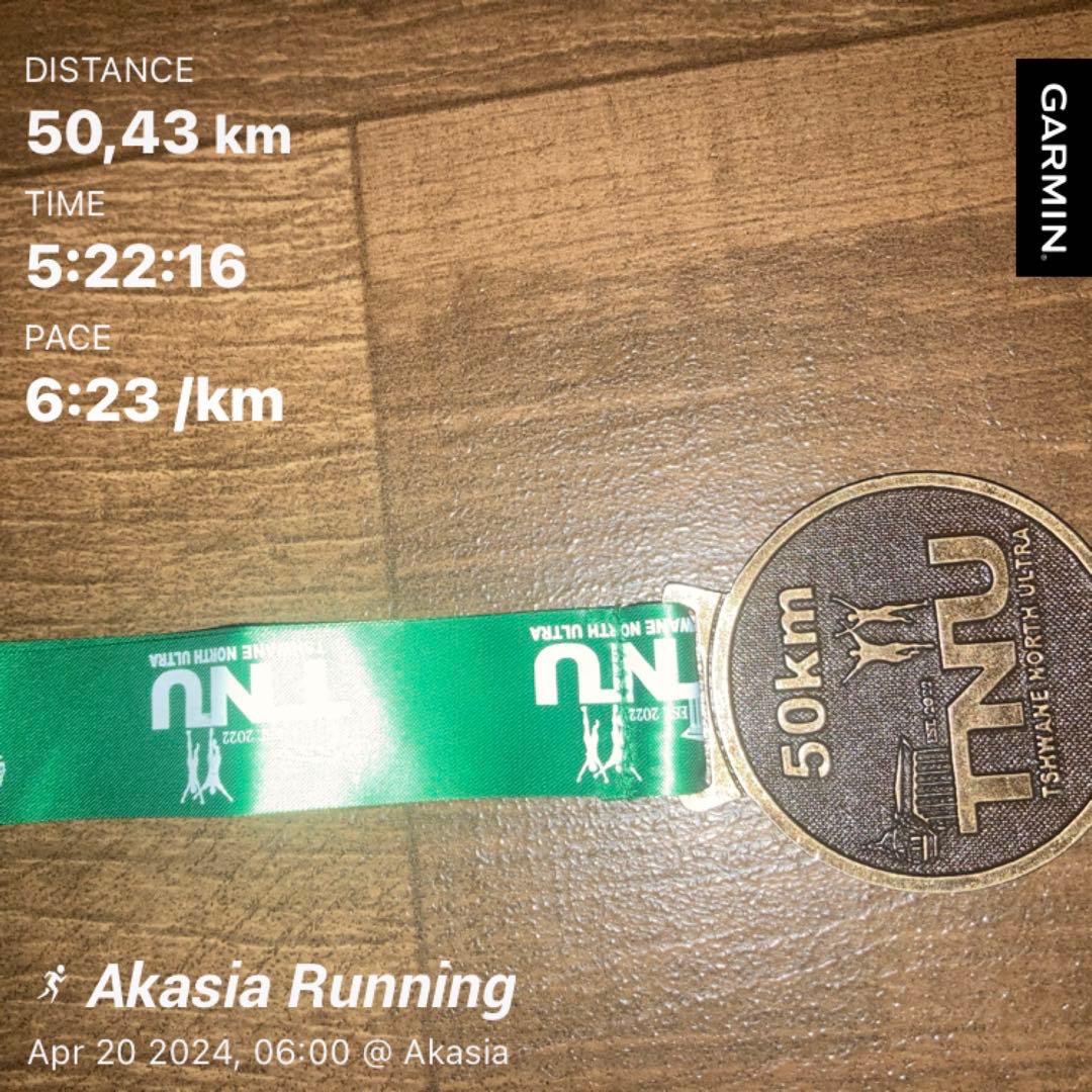 Medal Monday. Tshwane North Ultra done and dusted. 
#RunningWithSoleAC