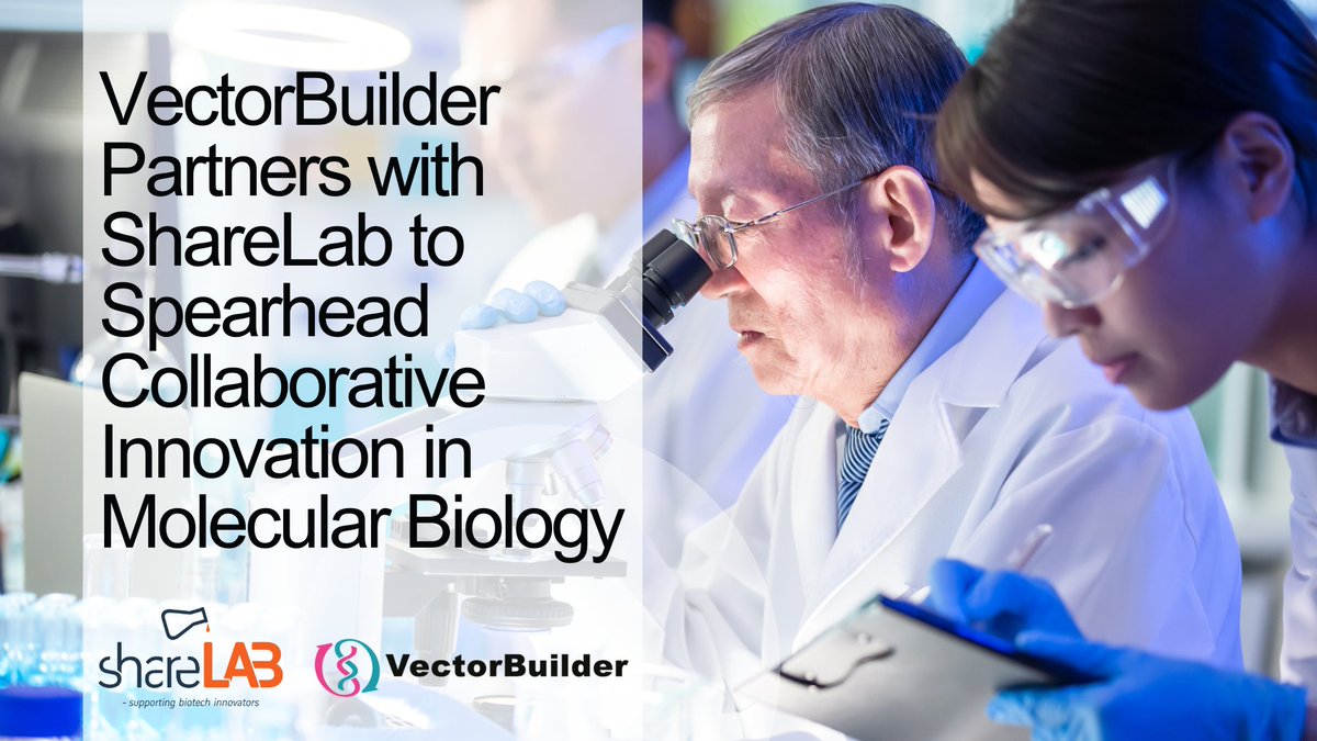 Exciting news! VectorBuilder joins forces with ShareLab, Scandinavia's premier biotech lab incubator, to revolutionize molecular biology. Read our latest article to learn how this partnership is empowering researchers to accelerate scientific discovery: linkedin.com/pulse/vectorbu…