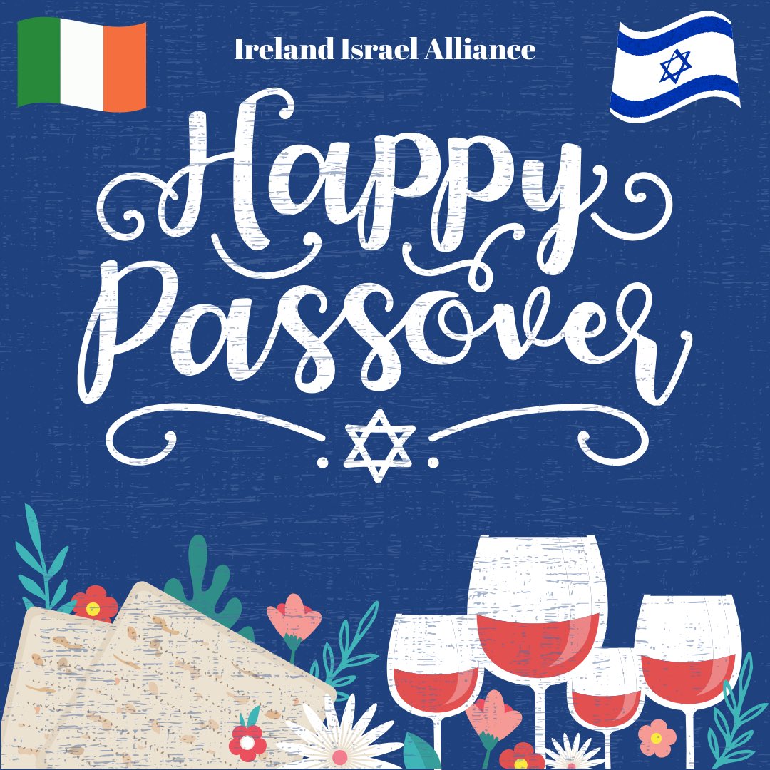 Chag Pesach Sameach! 
May it be a peaceful and meaningful one 🇮🇪💚🇮🇱

#Passover2024