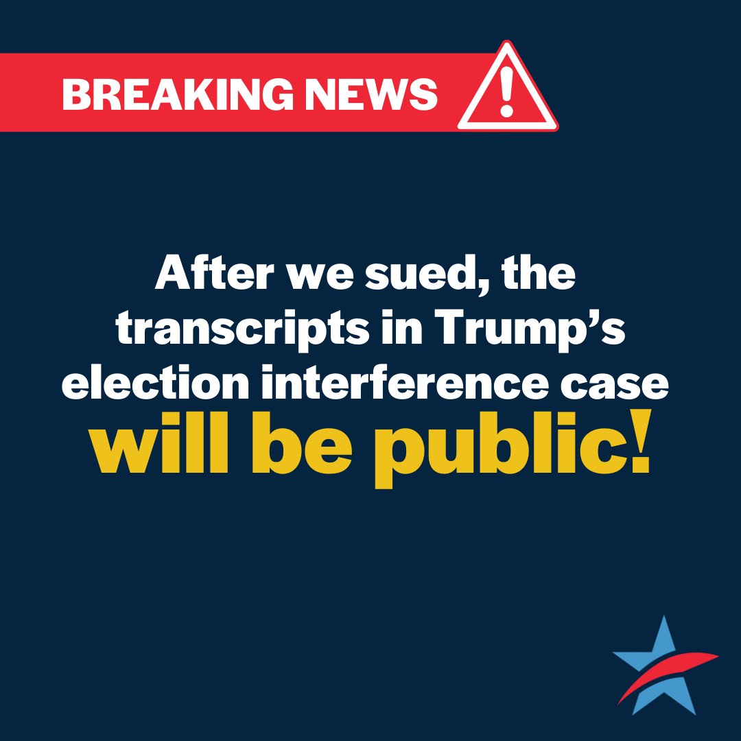 In a win for transparency, New York courts sided with <a href="/commoncauseny/">Wornnhole</a> and will publish daily transcripts of Donald Trump's election interference case. 

Our statement on why "the Court's decision should not apply in special cases only." ➡️ readme.readmedia.com/NY-Courts-Agre…