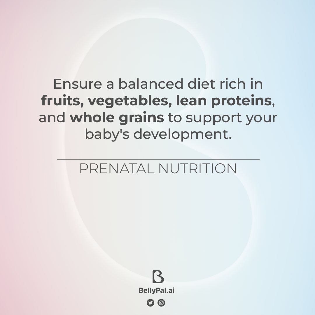 Nourish both you and your little one with the power of a balanced diet! 🍎🥦🍗 🤰💕 Remember, every bite you take contributes to your baby's growth and well-being. #PregnancyNutrition #HealthyEating #BabyDevelopment 🌟