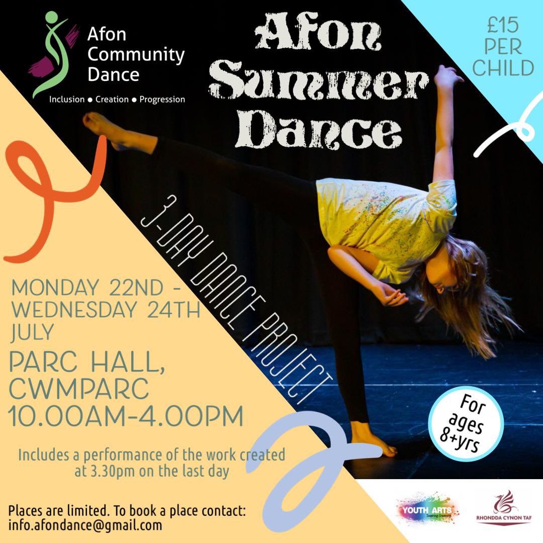 Places are starting to fill up for the dance days at Parc Hall, Cwmparc, so reserve yours soon. It’s going to be a fun 3 days ending with a performance created by the participants. <a href="/cwmparc/">Cwmparc community association</a> <a href="/CwmparcHall/">Cwmparc Community Centre</a>
