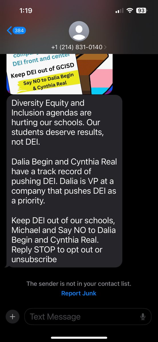 And so we have this thinly veiled racist garbage going out to voters.  Shannon Braun and her lawyer Mike Alfred should be ashamed of themselves, but I’m not sure if they are capable.  Vote Cynthia and Dalia for <a href="/GCISD/">Grapevine-Colleyville ISD</a> !