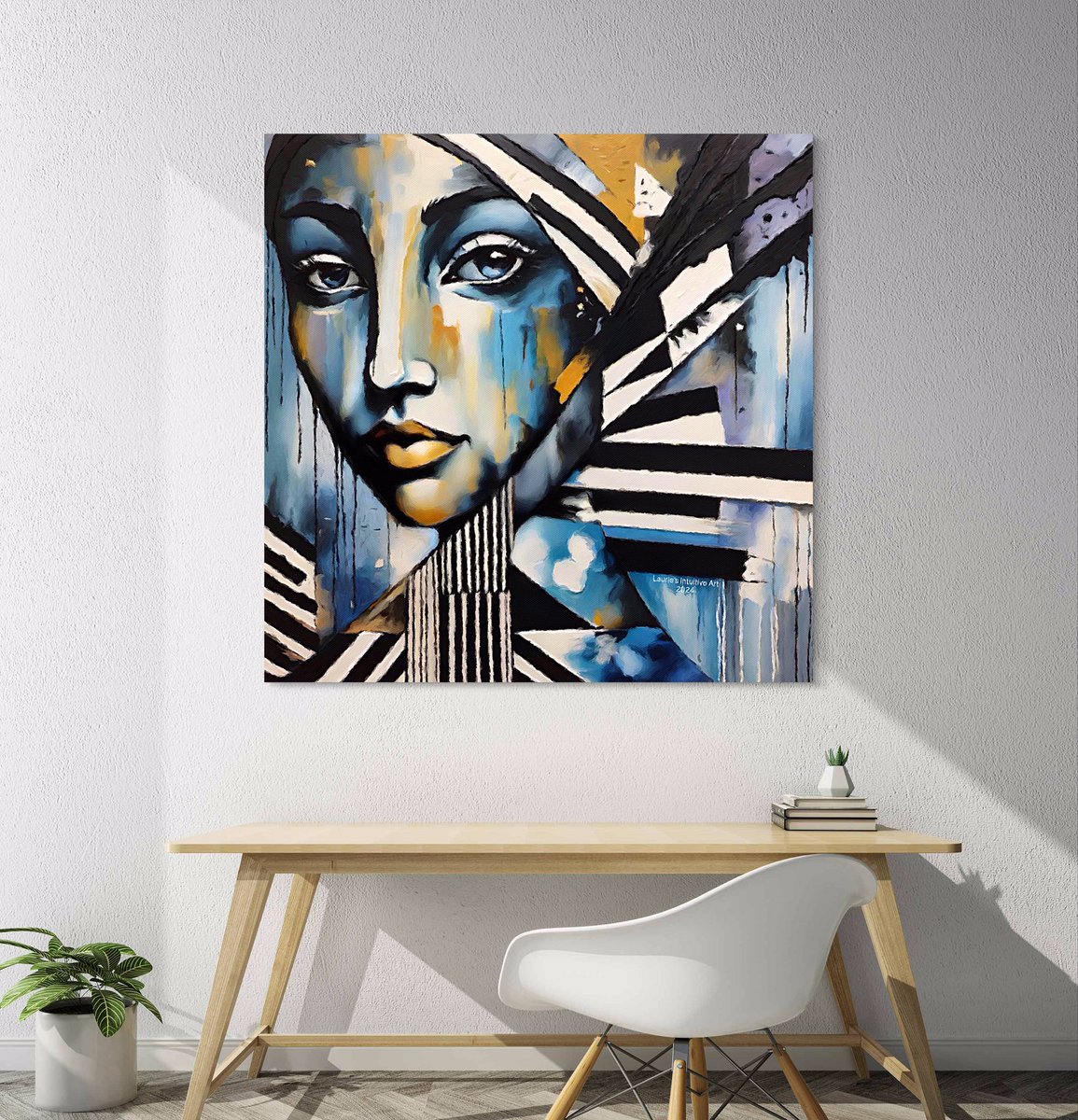 Contemplative Gaze. Happy Monday!😊
lauriesintuitiveart.pixels.com/featured/conte…
#AYearForArt #homedecor #WallArtDecor #gaze #abstractpainting #geometricpattern #blue #gold #stripes #contrast #portrait #music