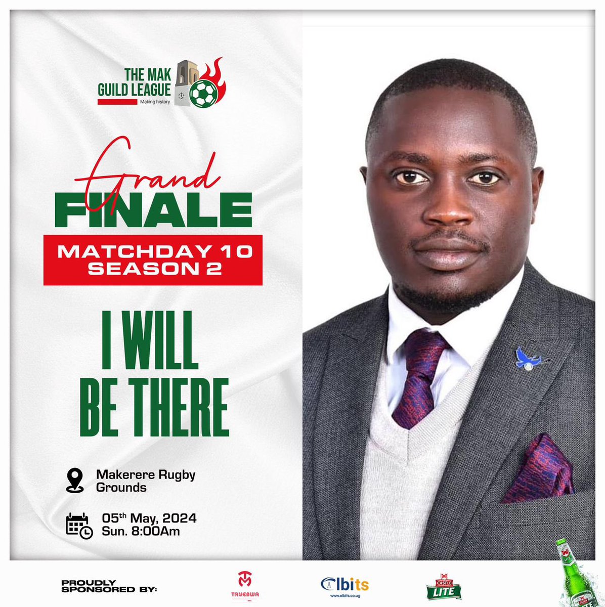 I will be there. 💪

<a href="/MakGuildLeague/">MAK Guild League</a>
<a href="/MosesMagogo/">Moses Hassim Magogo</a>
<a href="/OfficialFUFA/">FUFA</a>
<a href="/Parliament_Ug/">Parliament of Uganda</a>
<a href="/LillianAber/">Lillian Aber</a>
<a href="/MEMD_Uganda/">Ministry of Energy & Mineral Development</a> 
<a href="/RefugeesUganda/">OPM/Refugees office</a>
<a href="/PNyamutoro/">Phiona Nyamutoro</a>
<a href="/KatumbaSalim/">KATUMBA SALIM</a>
<a href="/AdekeAnna/">Adeke Anna Ebaju</a>