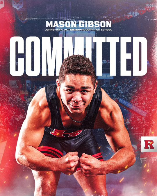 It’s a #BOOM for @mason_gibson1!🛡️ The Pennsylvania stud flipped from PSU to RUT, and we are very grateful. @RUWrestling