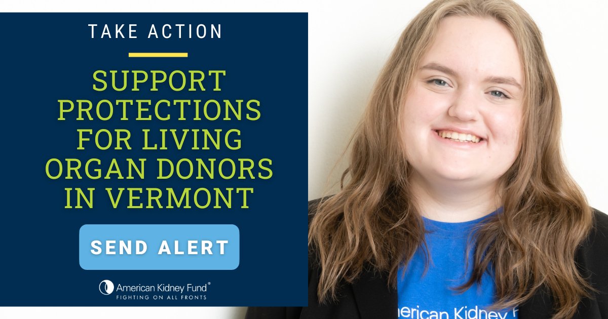 #Vermont residents - Get active and encourage your legislators to support and co-sponsor H. 590, the Living Donor Protection Act, which will prevent #VT life, disability and long-term care insurers from discriminating against living #organdonors. Act now: bit.ly/4b20ZIS