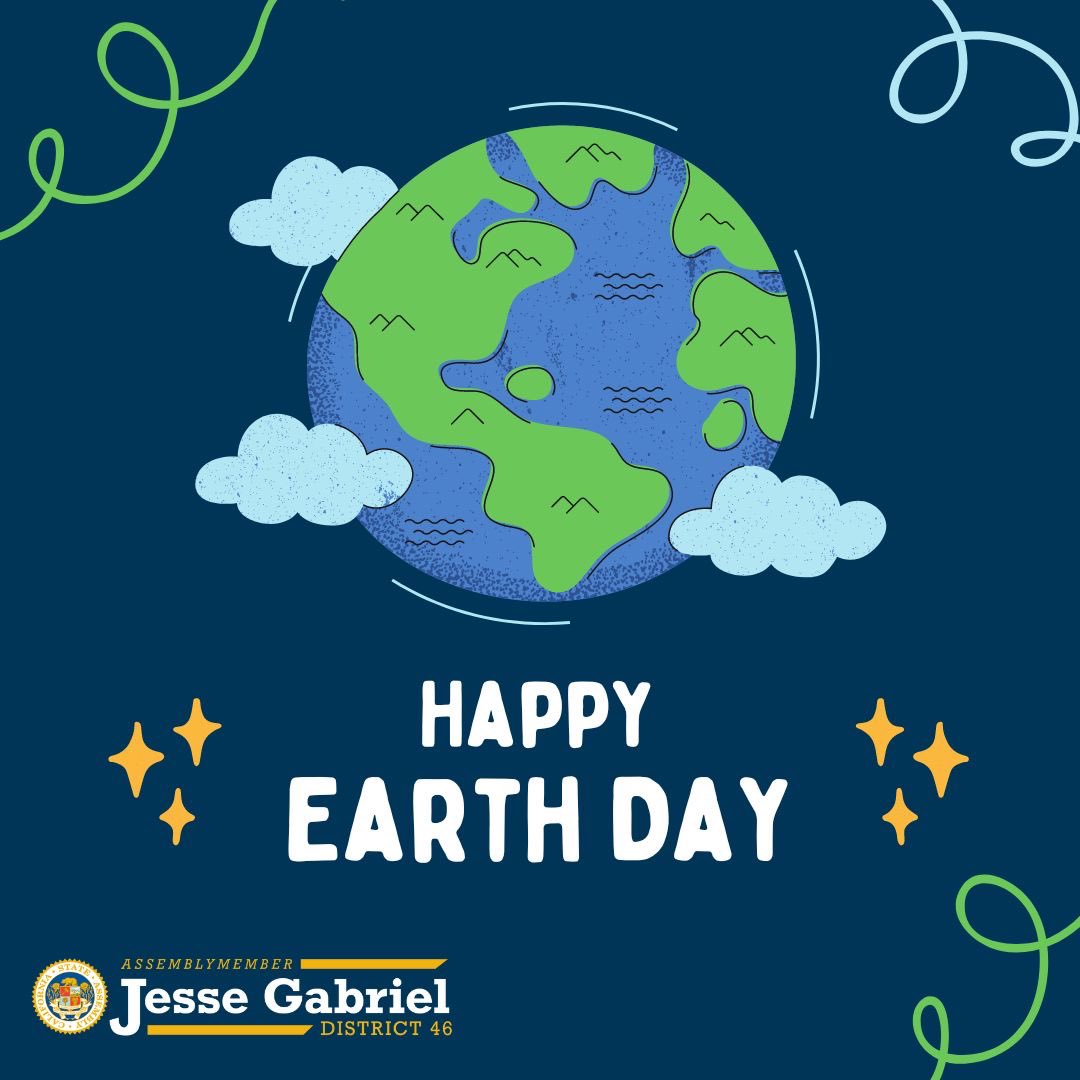 On #EarthDay, we’re reminded of how lucky we are to call this beautiful planet our home. It’s also a good reminder that we need to protect it for generations to come. Especially at this moment, CA must lead in fighting climate change and protecting our environment. #EarthDay2024
