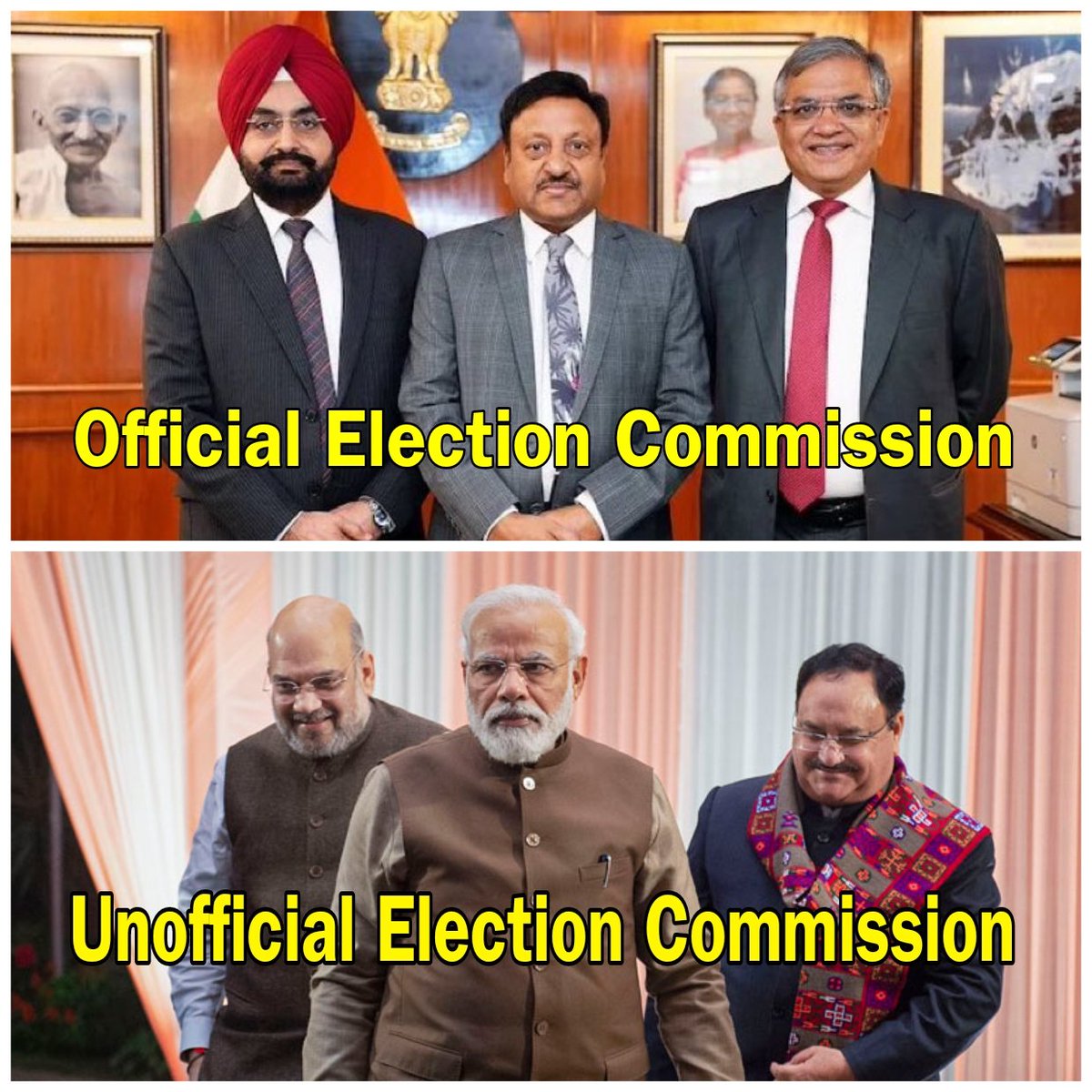 Official vs Unofficial ECI.