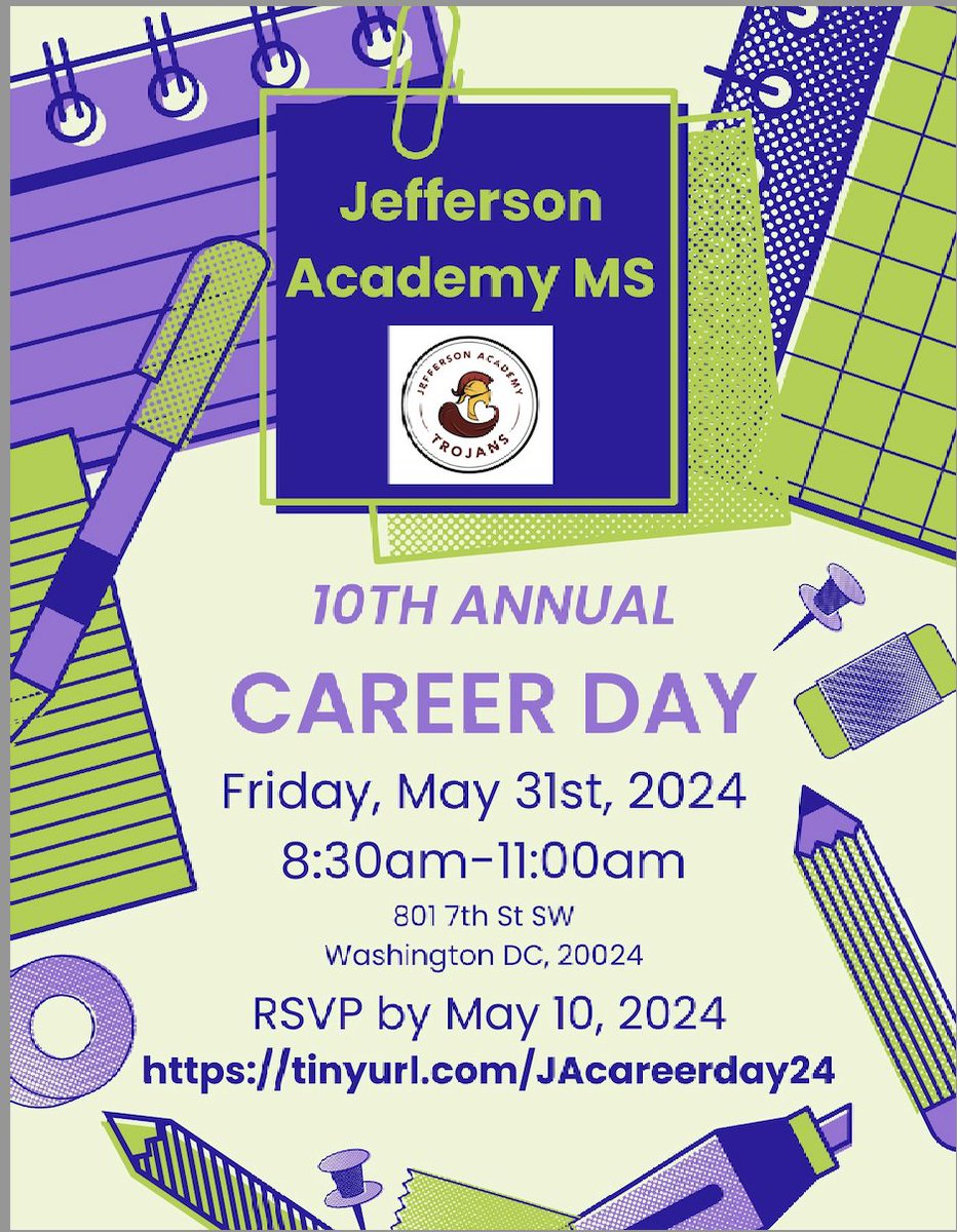 JA Trojans will be hosting its 10th annual, 'Career Day,' on May 31st. This will certainly be a great day for students to learn about post-secondary education and careers. @dcpublicschools @W6PSPO