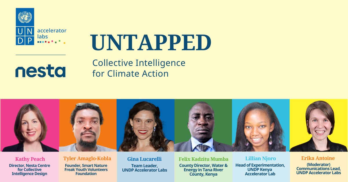 We’re launched! Special thanks to some of our virtual event’s UNTAPPED presenters: @snfyvf_gh Founder Tyler Amaglo-Kobla, @UNDPKenya Lillian Njoro & @PressTana Felix Kadzitu Mumba. Read their in-depth case studies in UNTAPPED: undp.org/untapped