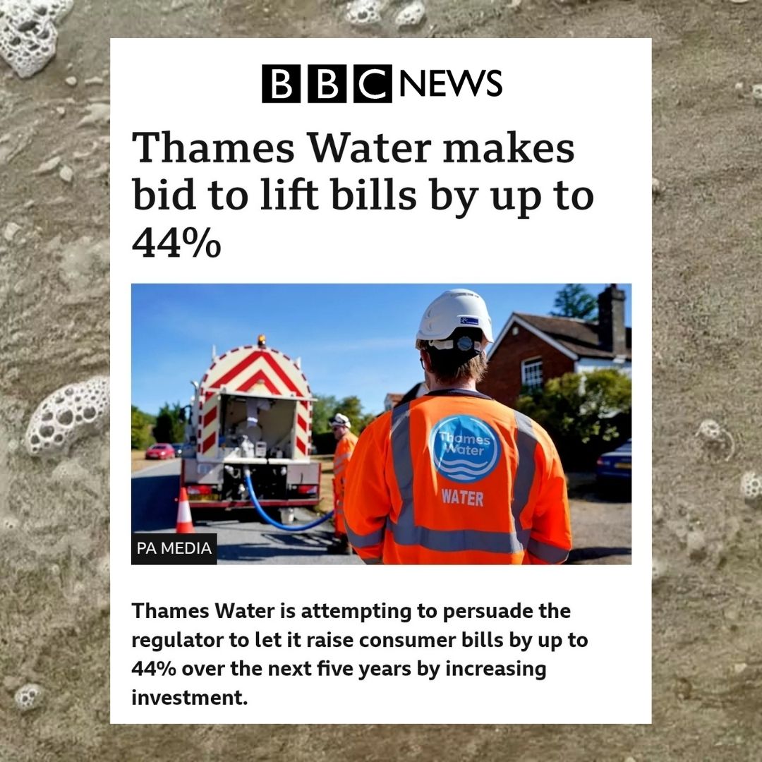 .@thameswater is a great example of what privatization has delivered for UK citizens - nothing. For private shareholders nearly £80 billion in dividends has been skimmed from our water bills leaving them unable to invest enough to keep raw sewage from flooding into our rivers, at…