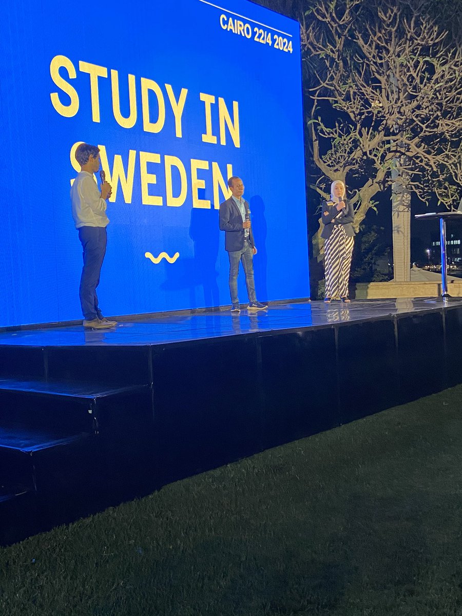 Egyptian alumni sharing their experiences from studying in Sweden. 🇸🇪