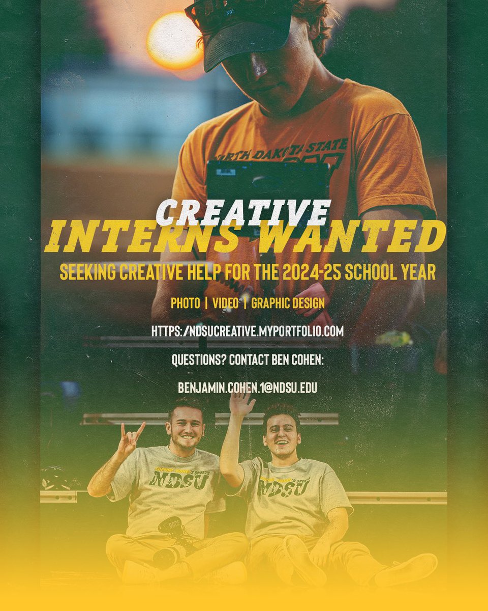 Want to help us make cool stuff & build the Bison brand? Join our Creative Herd! 📽️🎞️🎬📸 ➡️ GoBison.com/intern and select Video / Photography / Graphic Design