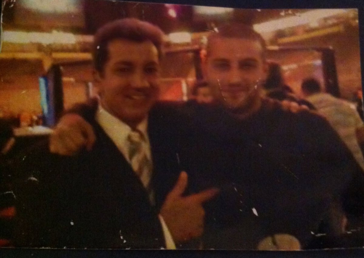 Me and @brucebuffer UFC70 manchester 2007, i was 21 i think. @JohnMcCarthyMMA was you reffing i cant remember. What a fight card @bisping @CroCop @lyotomachidafw @AndreiArlovski @FabricioWerdum