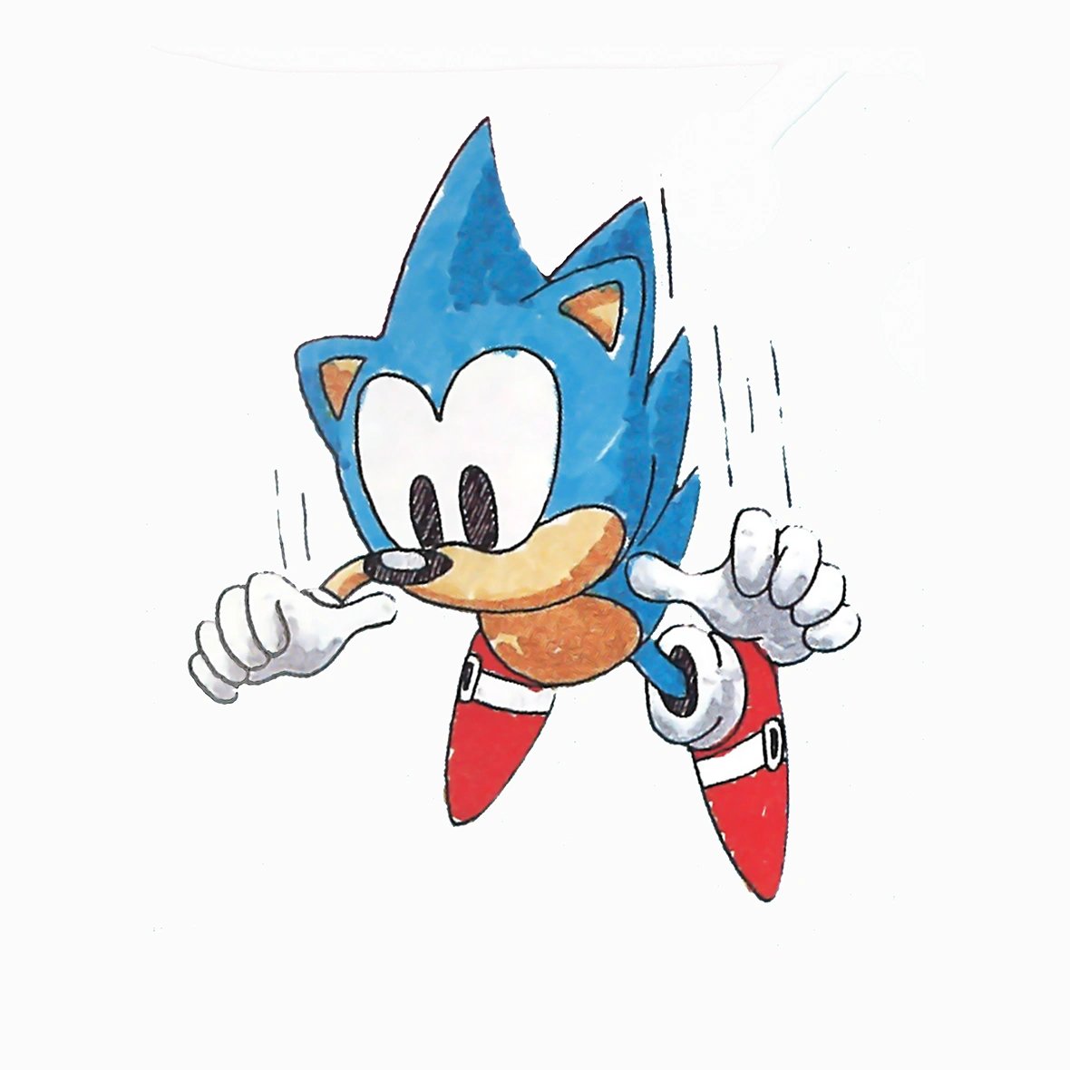 Sonic the Hedgehog SEGA Genesis official art. #SonicTheHedgehog