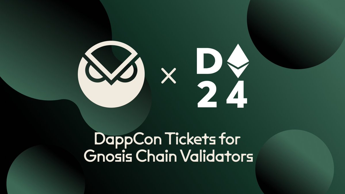 Hello wise validatoooooors! We're excited to announce our special @dappcon_berlin ticket campaign just for Gnosis Chain validators! To grab your 30% discount code for DappCon, just visit the form here and complete a few simple tasks! 👉 tally.so/r/nrlOP5/