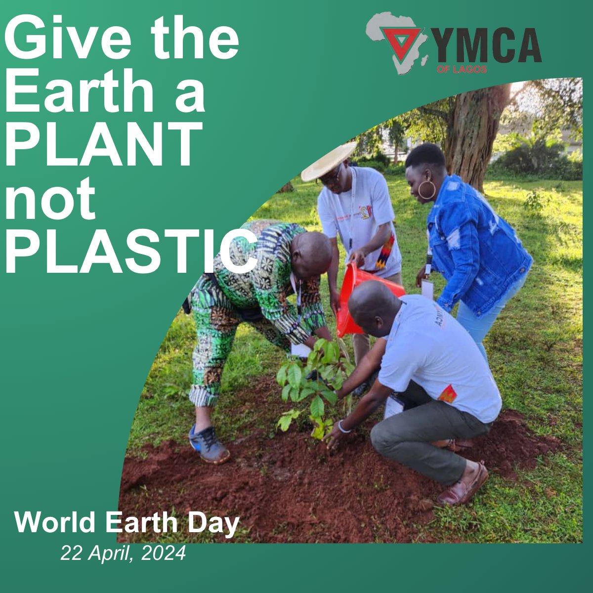 Give the Earth a PLANT not PLASTIC

#WorldEarthDay2024 
#sustainableplanet 
#YMCA
