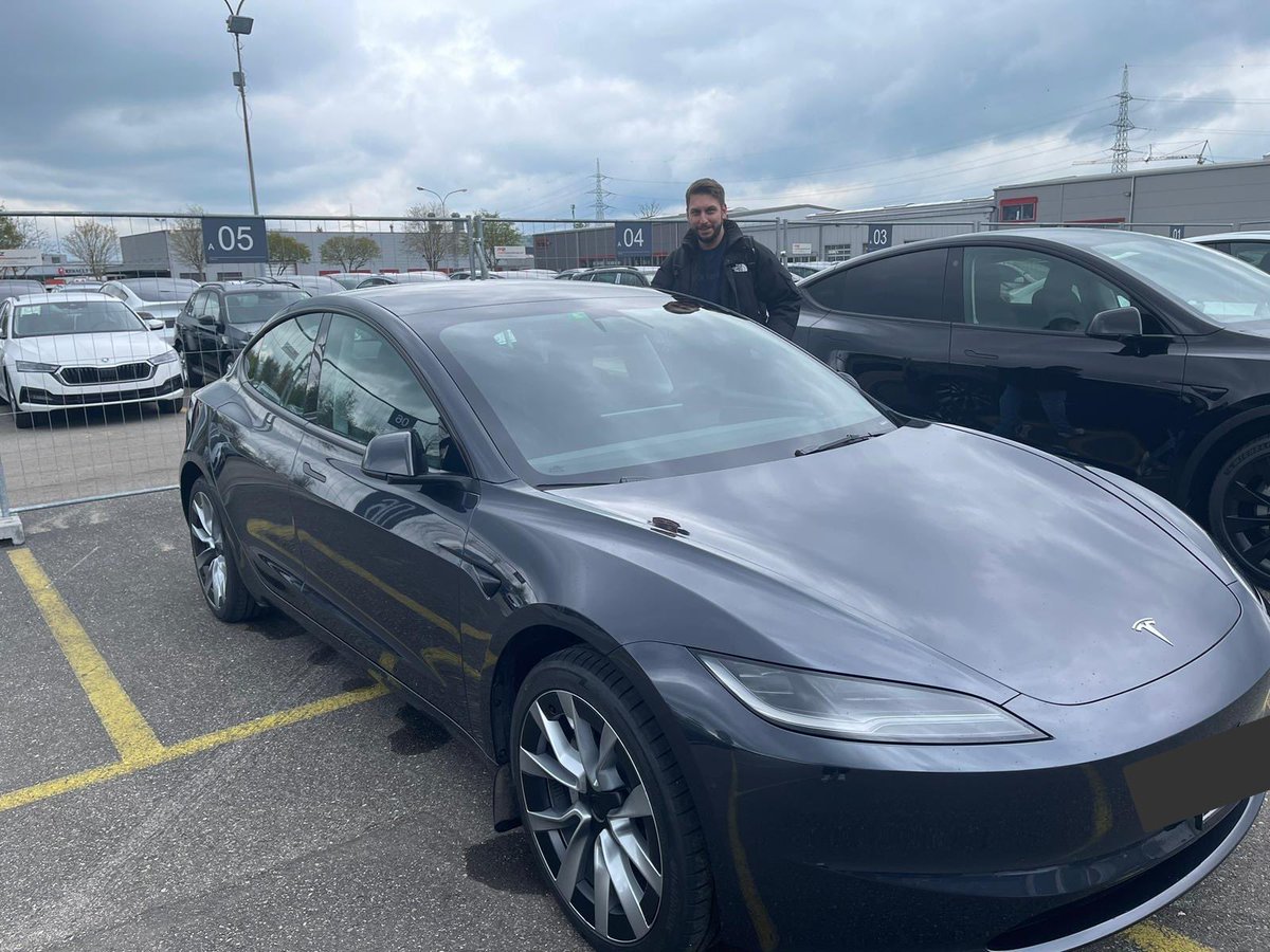 Heute Auto abgeholt 😎🤗 #Tesla #Model3