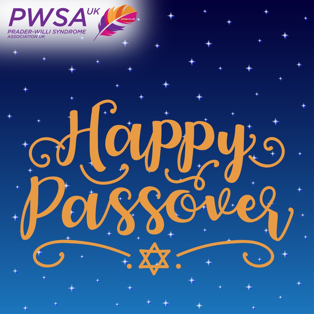 This evening marks the start of the Jewish festival of Passover. Chag Pesach sameach to everyone in our #PraderWilliSyndrome community who is celebrating! #Passover #ChagPesachSameach #HappyPassover