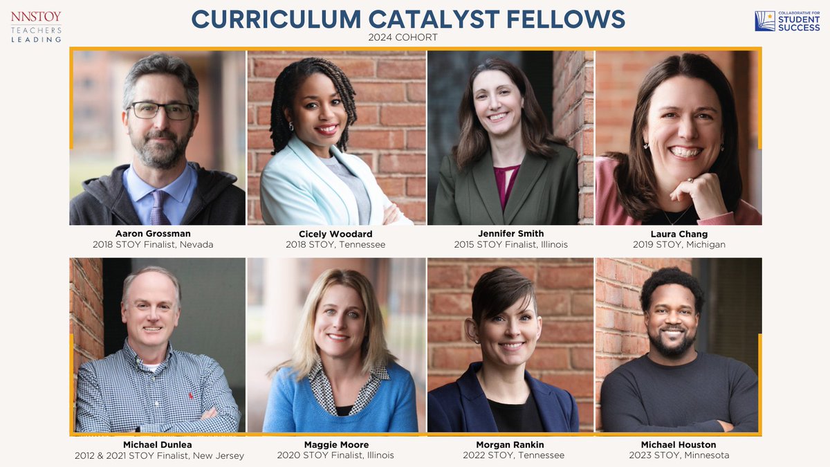 Congrats to our 2024 Curriculum Catalyst Fellows! The 1 year fellowship aims to engage fellows in policy and communications training, expert convenings, and a leadership project focused on advancing high-quality instructional materials and curriculum-based professional learning.