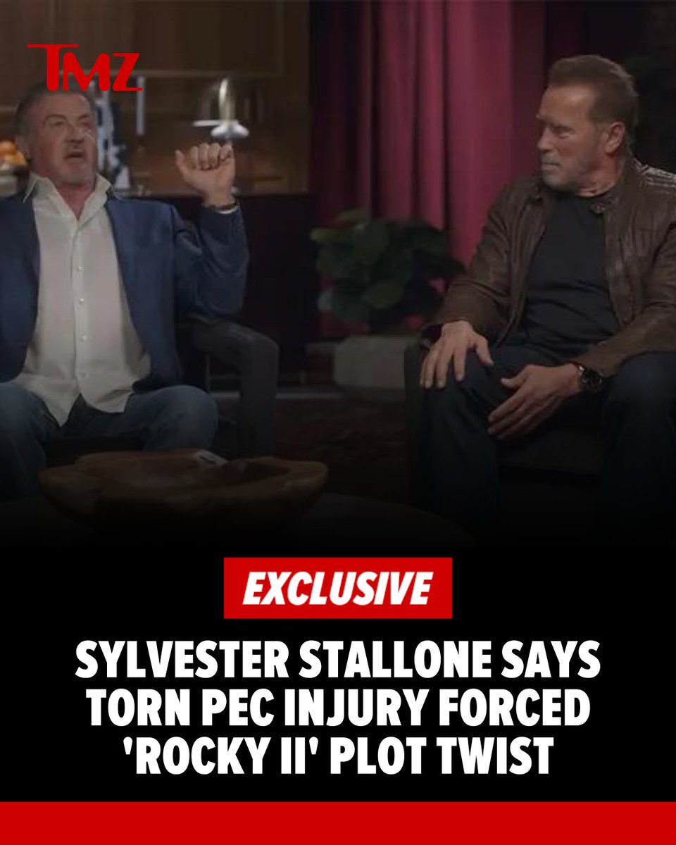 #SylvesterStallone came within a hair's breadth of tanking 'Rocky II' because of a gruesome injury, and you won't believe how he powered through to shoot the flick! See more 👉 tmz.me/so0haUD